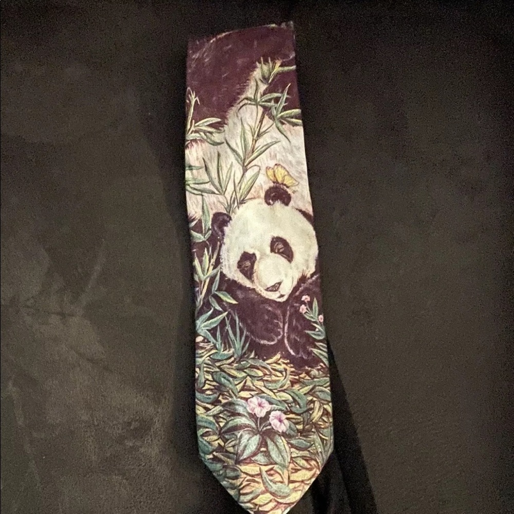 Ralph Marlin Panda Bear Neck Tie